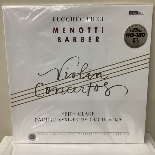 Menotti/Barber - Violin Concertos - LP Vinyl Record Hub