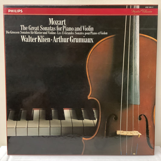 Mozart, Walter Klien, Arthur Grumiaux – The Great Sonatas For Piano And Violin - LP box set Vinyl Record Hub
