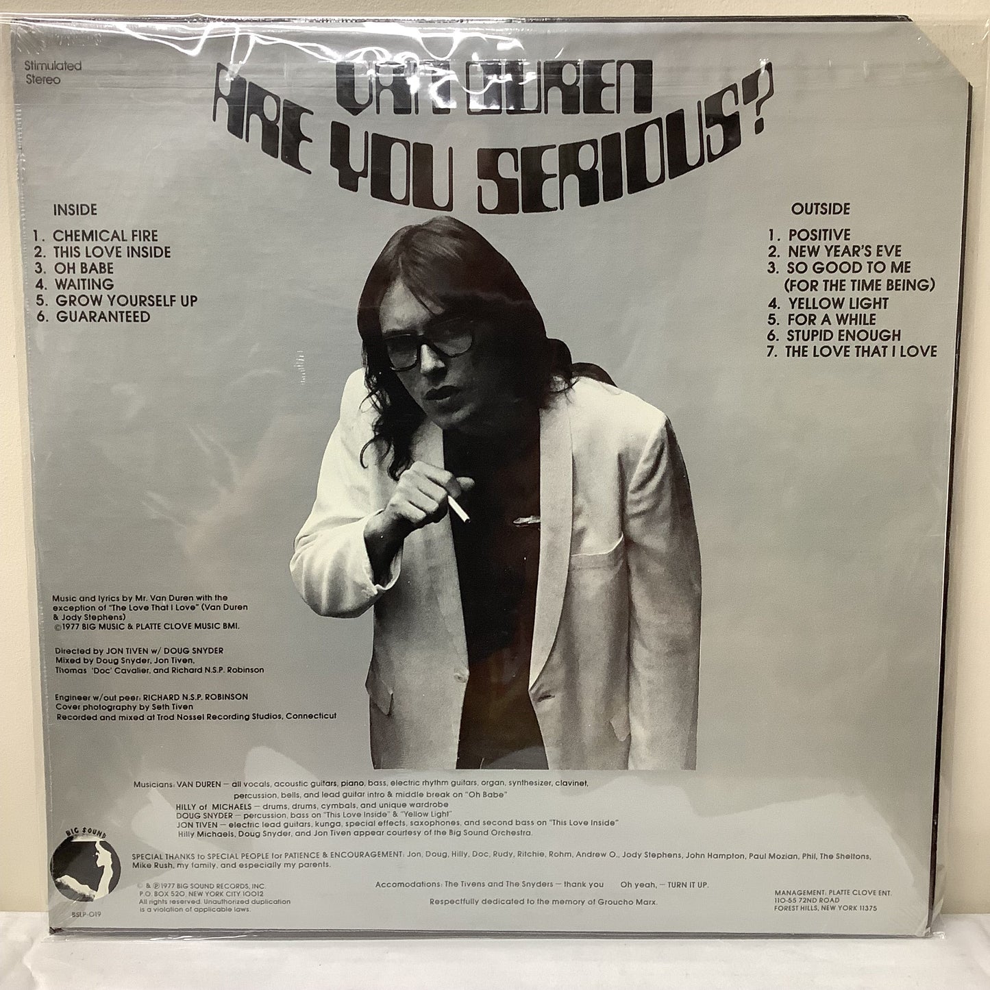 Van Duren - Are You Serious? - LP Vinyl Record Hub