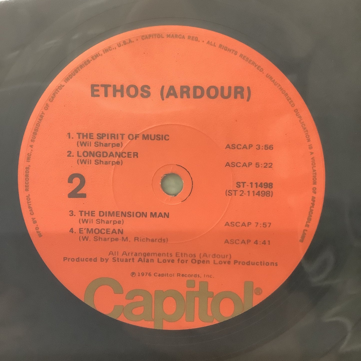 Ethos - Ethos (ardour) - Promo LP Vinyl Record Hub
