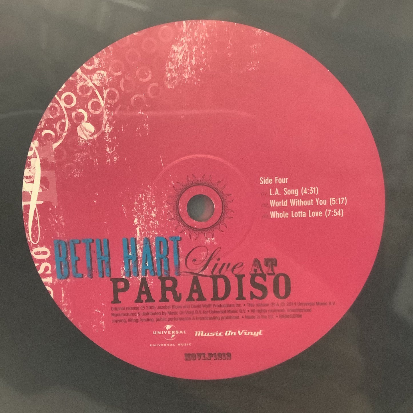Beth Hart - Live At Paradiso - LP Vinyl Record Hub
