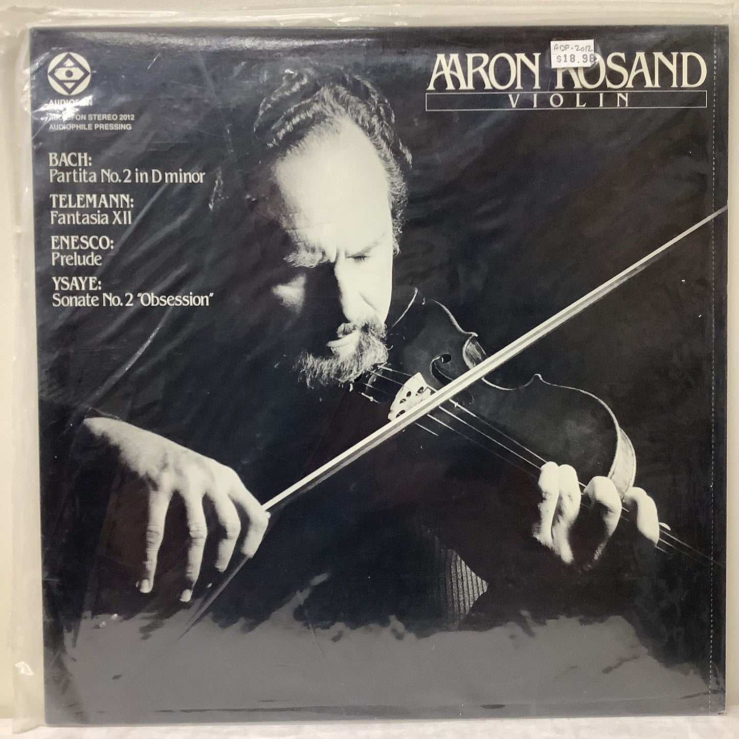 Aaron Rosand - Violin - Audiofon LP Vinyl Record Hub