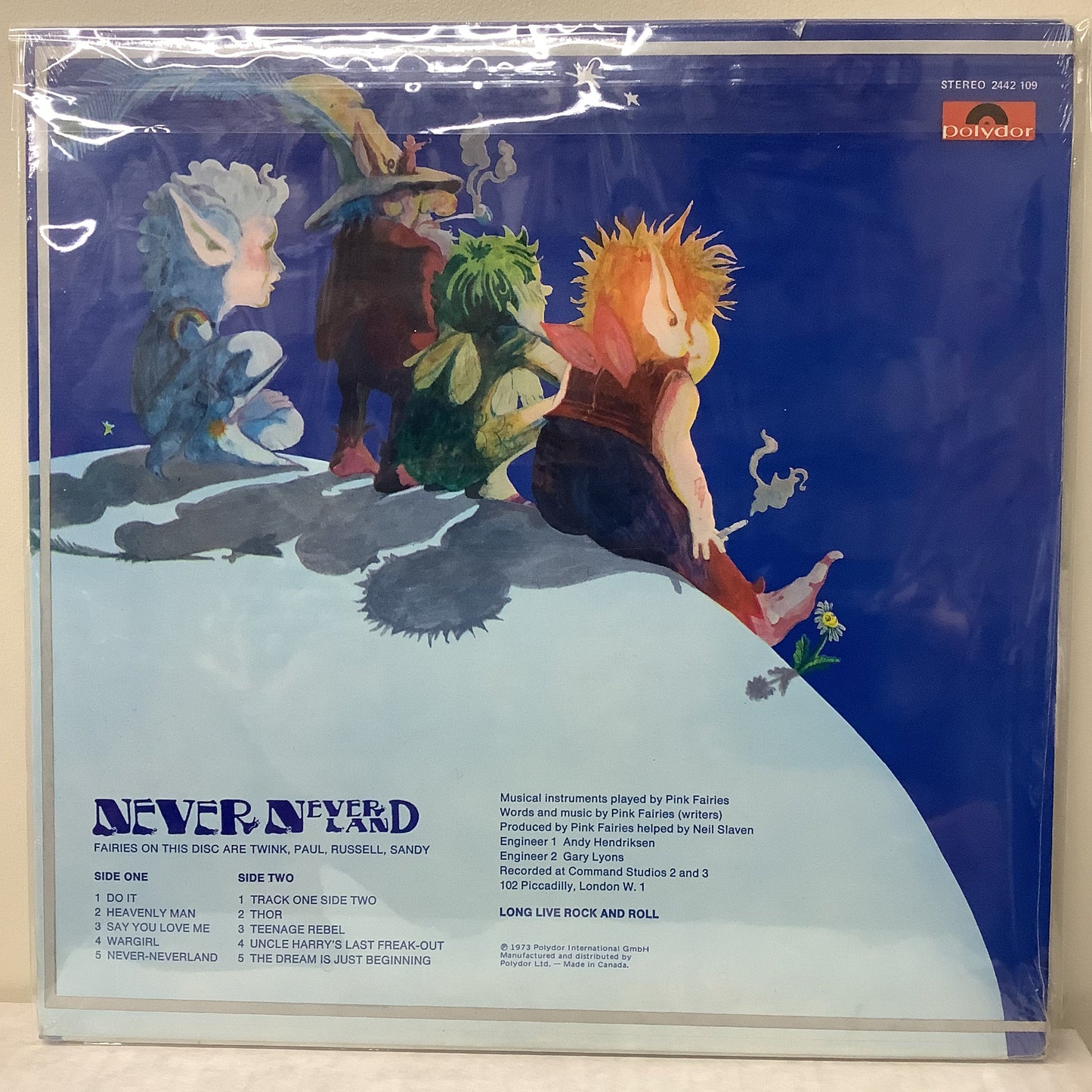 Pink Fairies - Never Never Land - Canadian Polydor LP Vinyl Record Hub