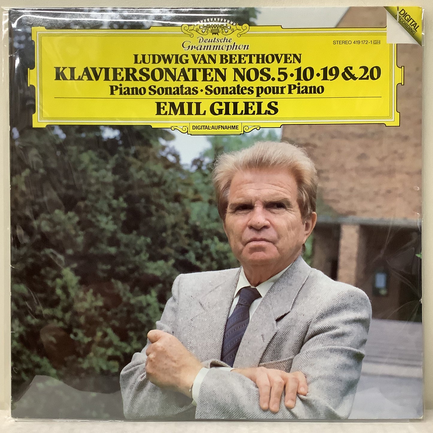 Beethoven/Gilels - Klaversonaten Nos. 5, 10, 19 & 20 - DG LP Vinyl Record Hub