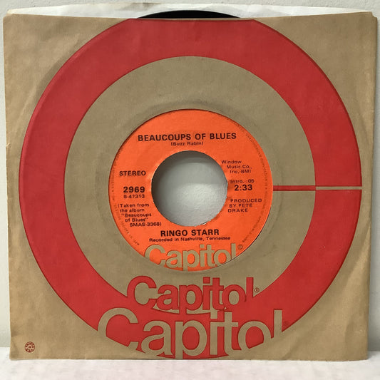 Ringo Starr - Beaucoup of Blues - Capitol Red Label 7" Vinyl Record Hub