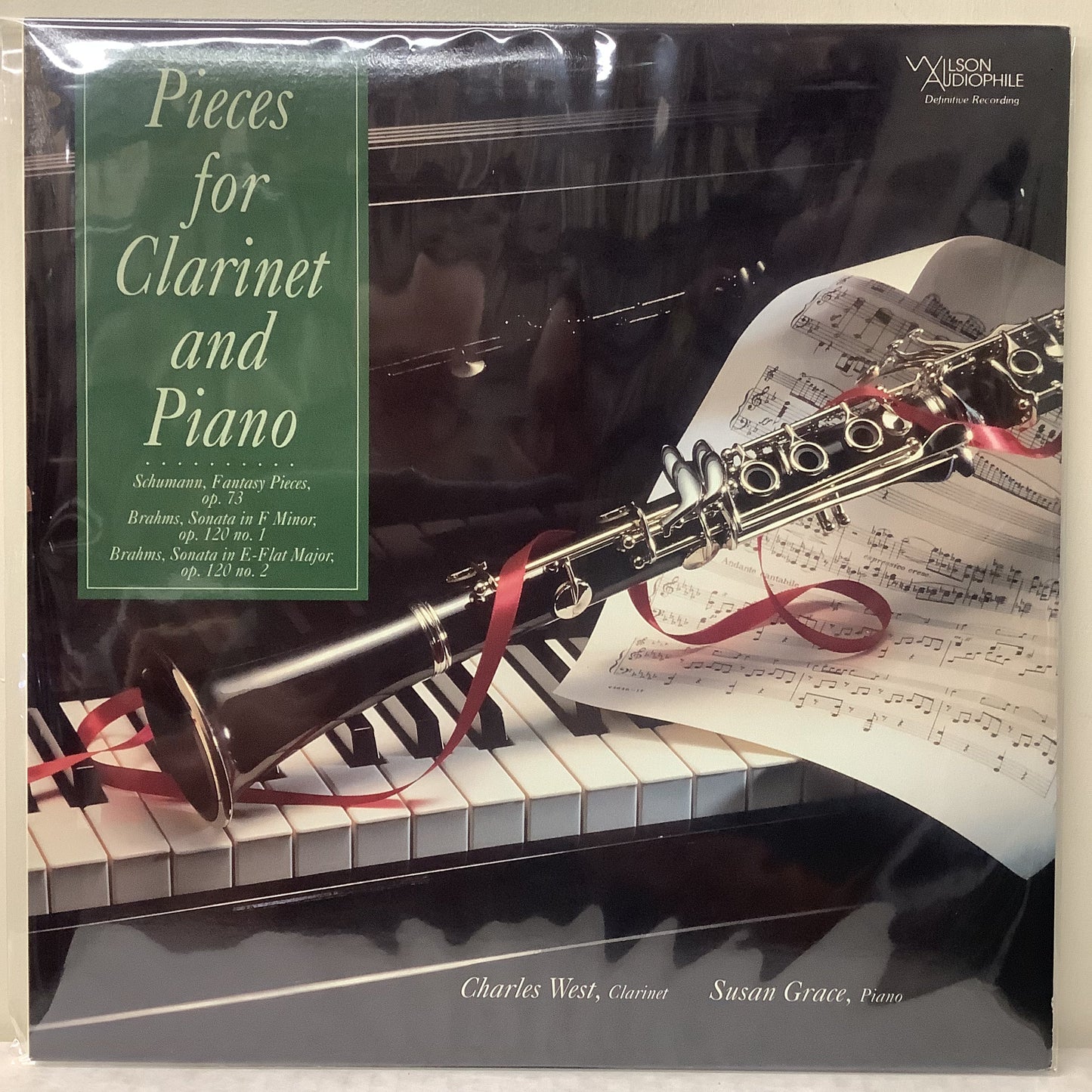 Charles West/Susan Grace - Pieces for Clarinet and Piano - Wilson Audiophile LP Vinyl Record Hub