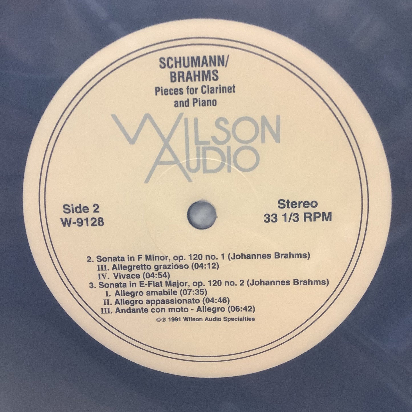 Charles West/Susan Grace - Pieces for Clarinet and Piano - Wilson Audiophile LP Vinyl Record Hub