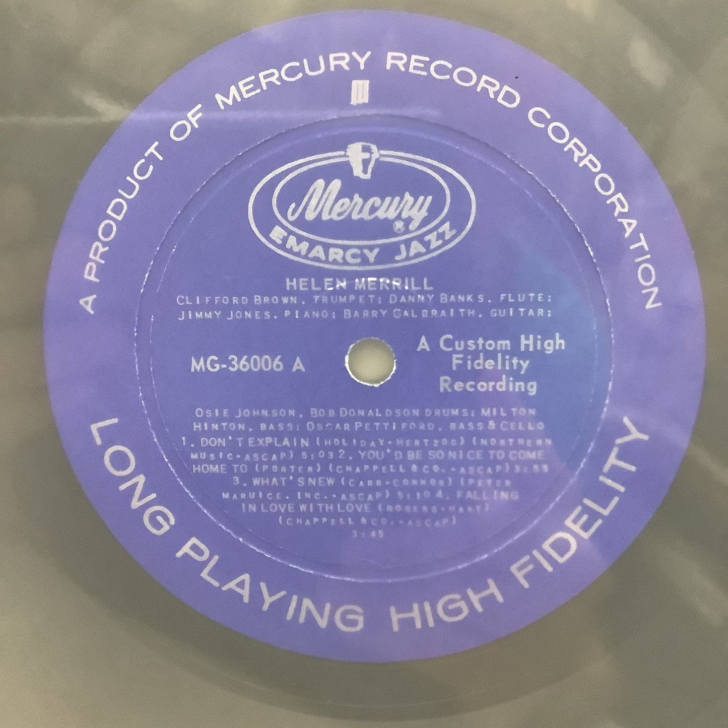 Helen Merrill - Helen Merrill - EmArcy LP Vinyl Record Hub