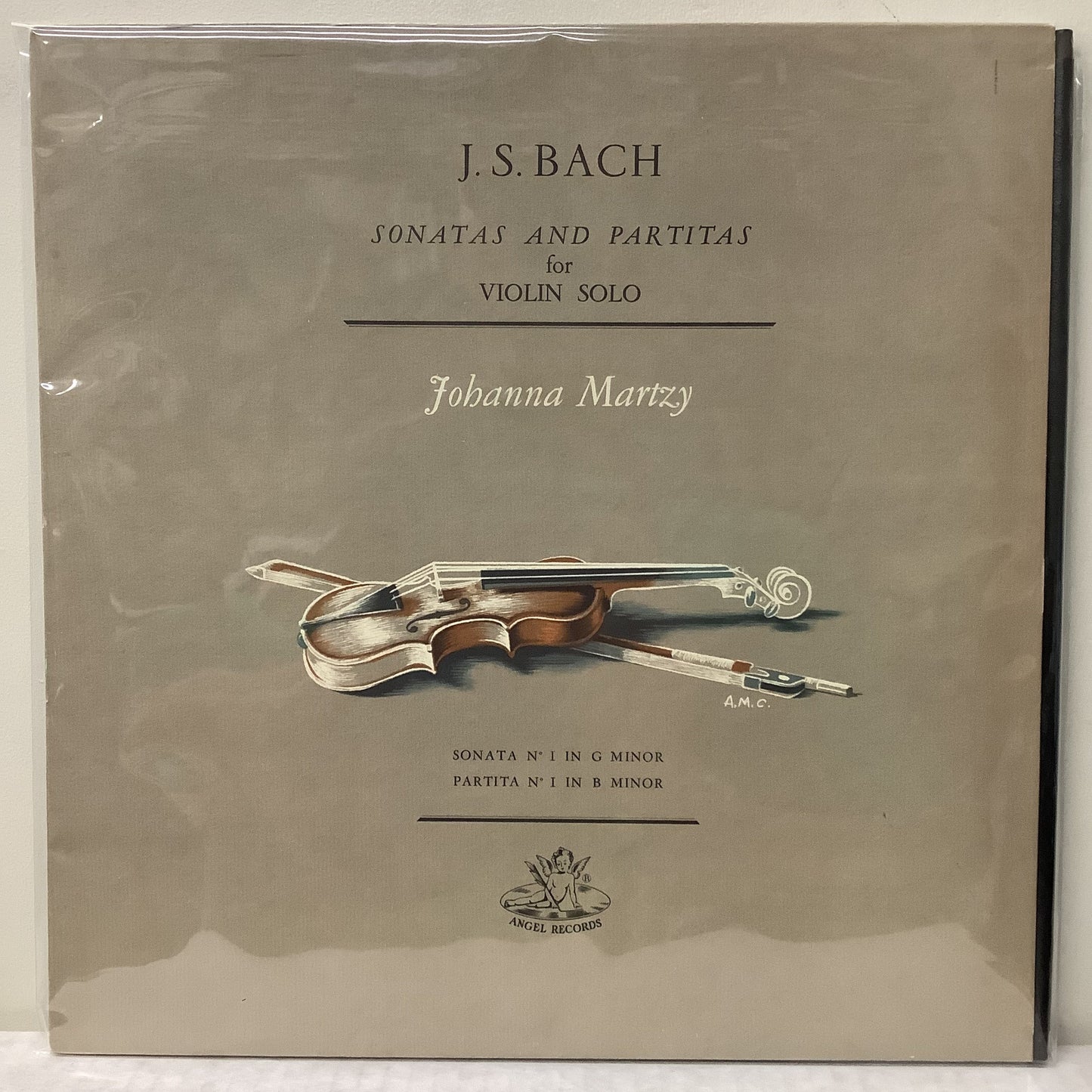 Johanna Martzy/J.S. Bach - Sonatas and Partitas for Violin Solo - Angel LP Vinyl Record Hub