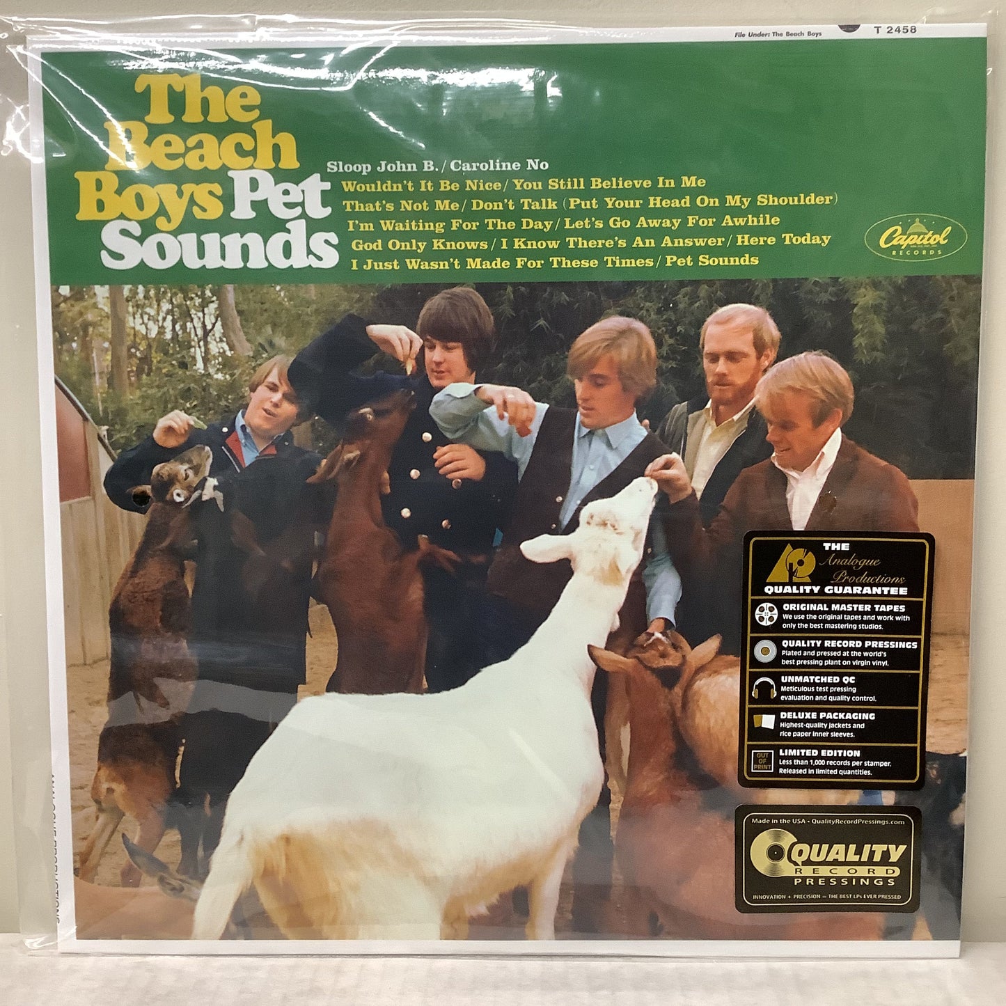 The Beach Boys - Pet Sounds - Analogue Productions Mono LP Vinyl Record Hub
