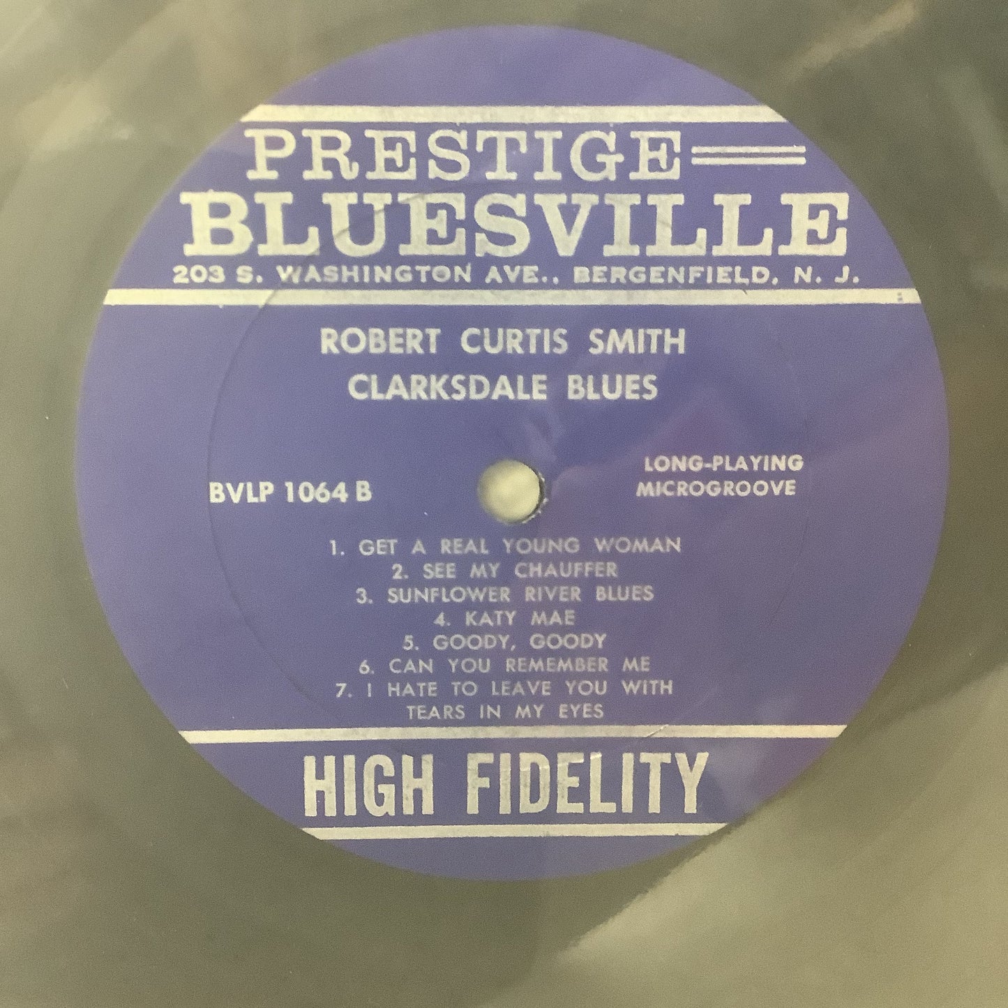 Robert Curtis Smith - Clarksdale Blues - Bluesville LP Vinyl Record Hub