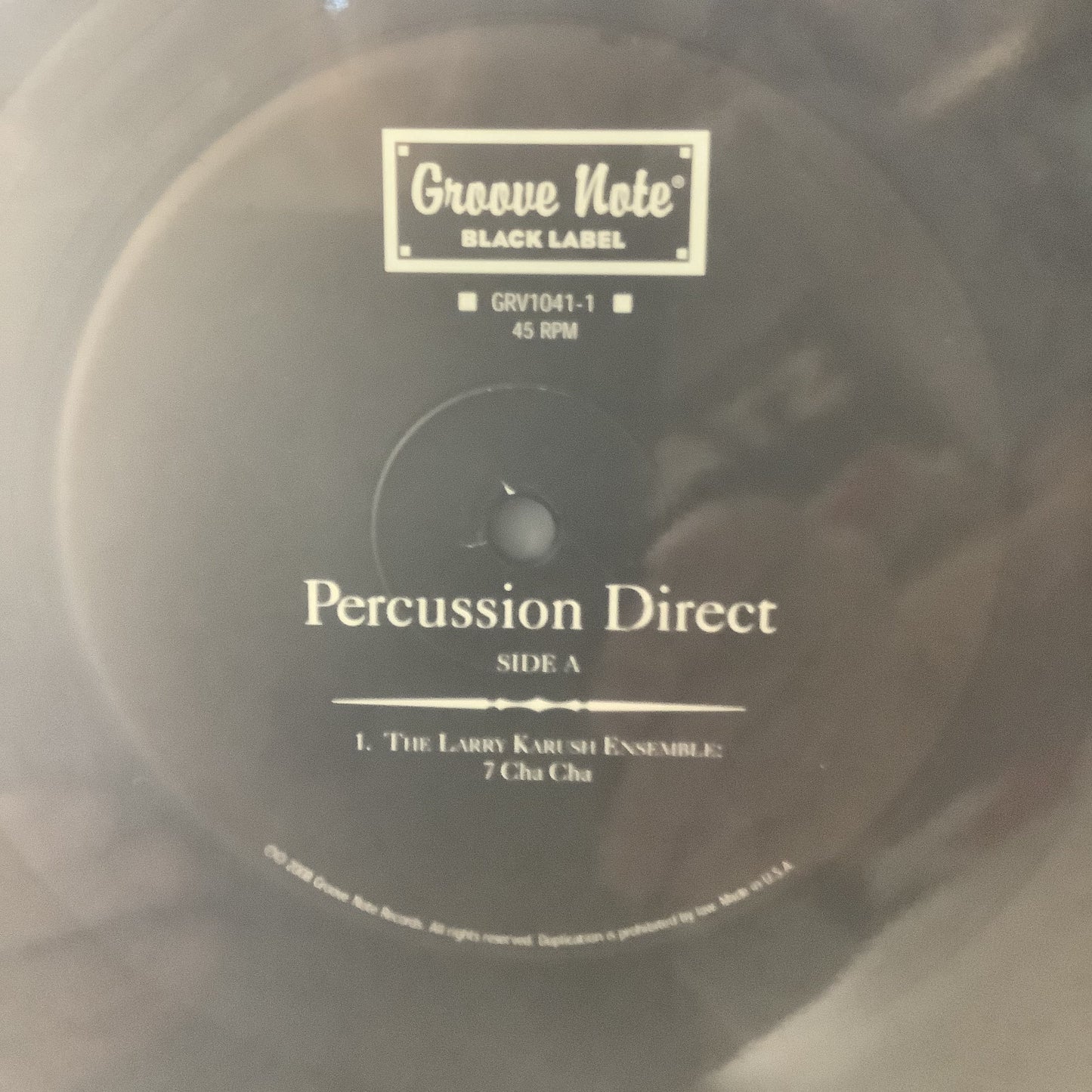Various Artists - Percussion Direct - Groove Note Black Label 45rpm LP Vinyl Record Hub