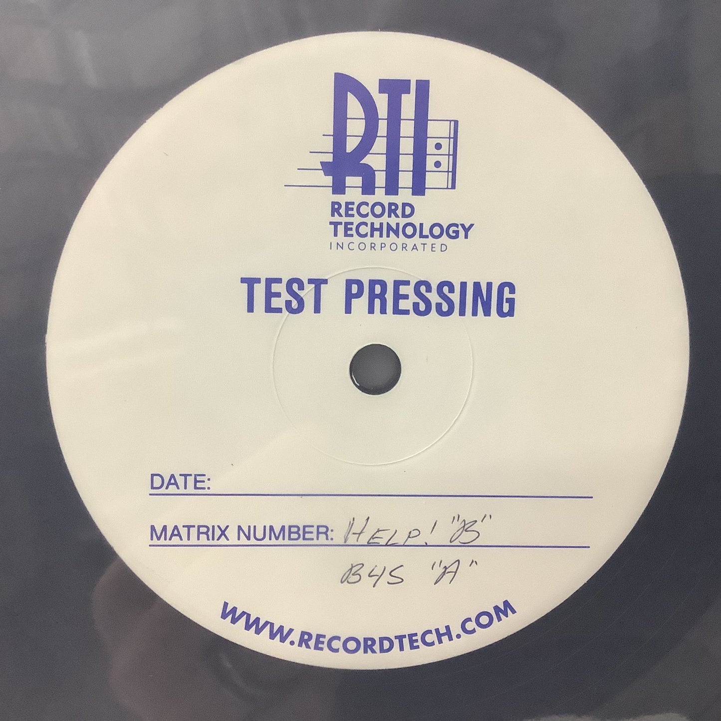 The Beatles - Help/Beatles for Sale - RTI Test Pressing LP Vinyl Record Hub