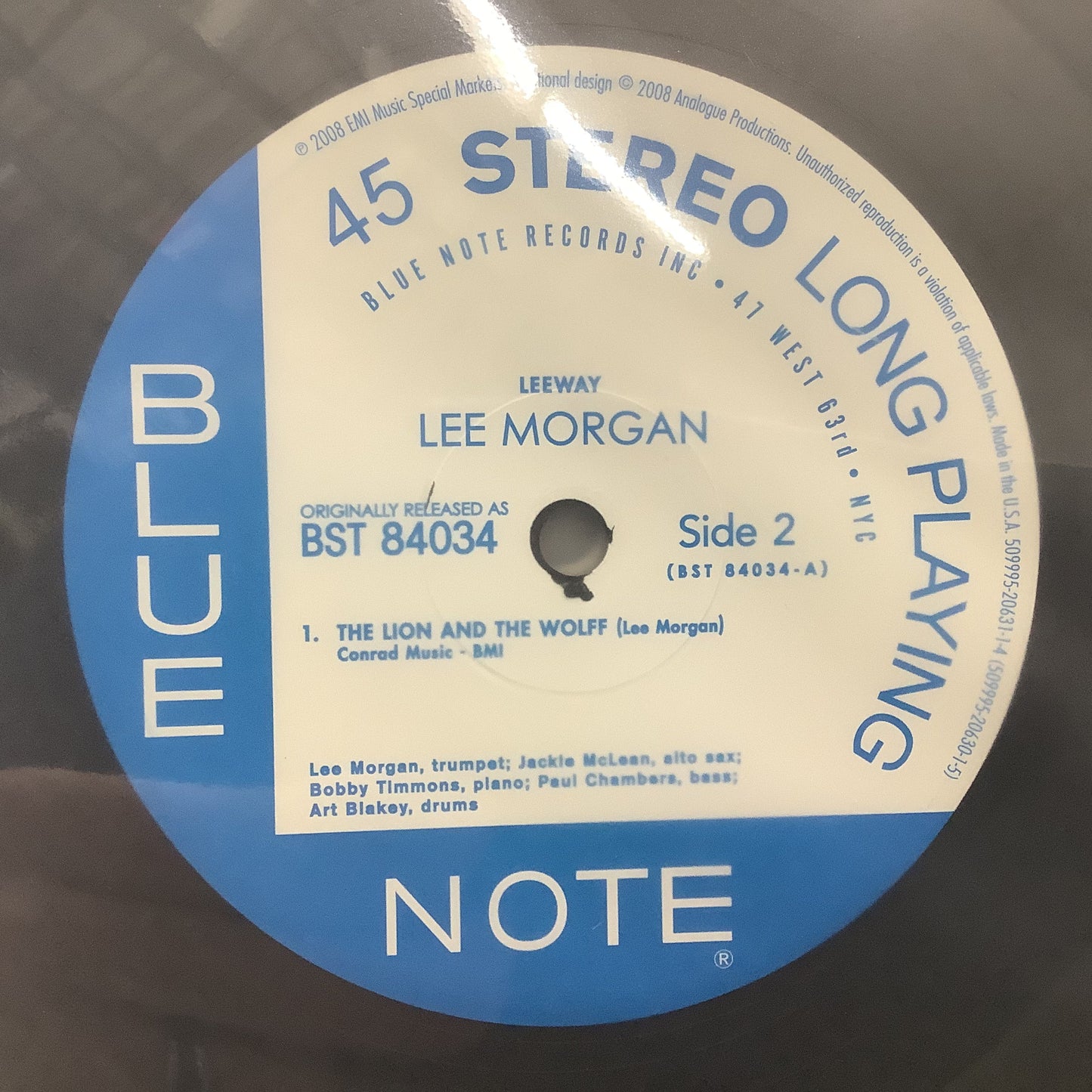 Lee Morgan - Leeway - Analogue Productions 45RPM 2x LP Vinyl Record Hub