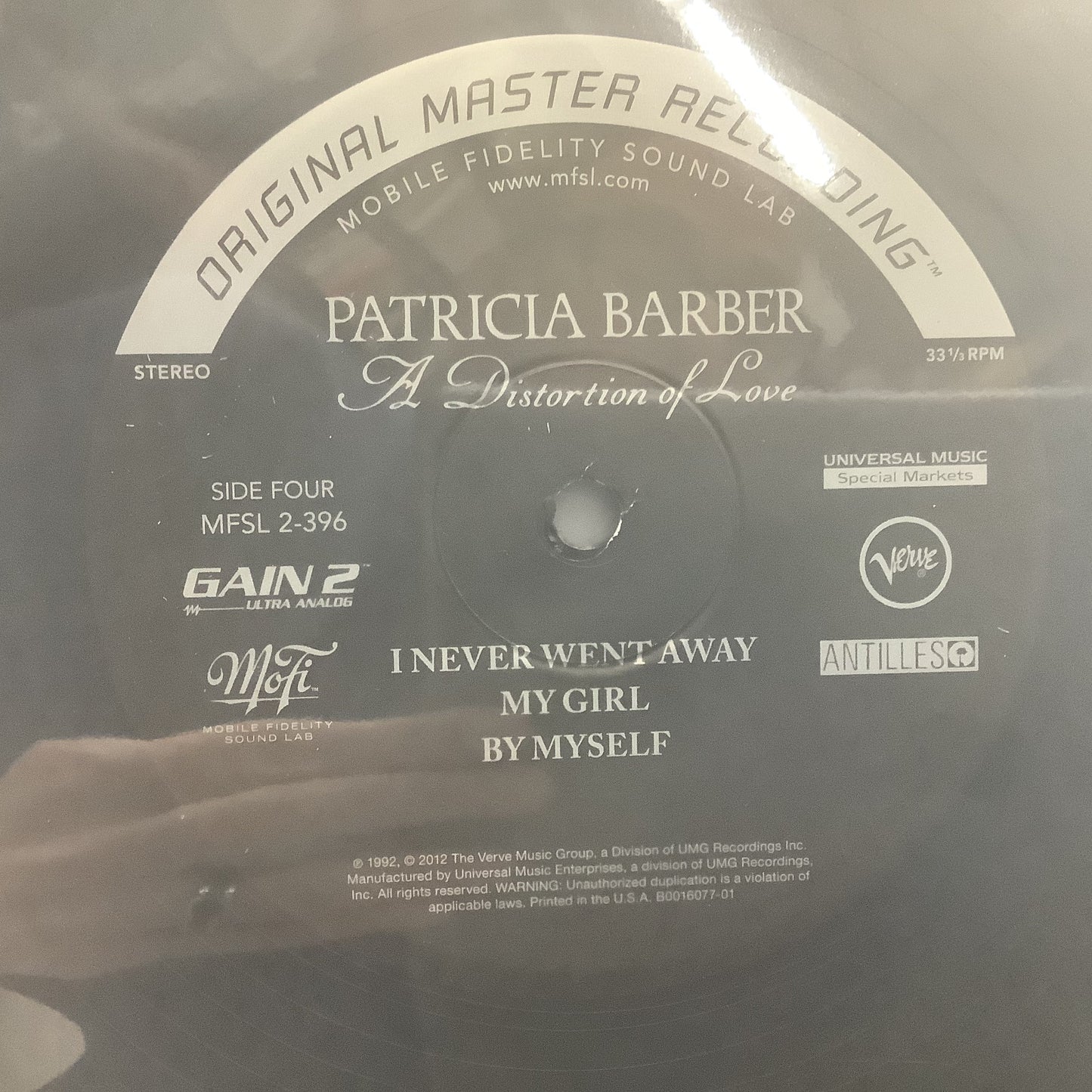 Patricia Barber - A Distortion of Love - MFSL 45RPM 2x LP Vinyl Record Hub