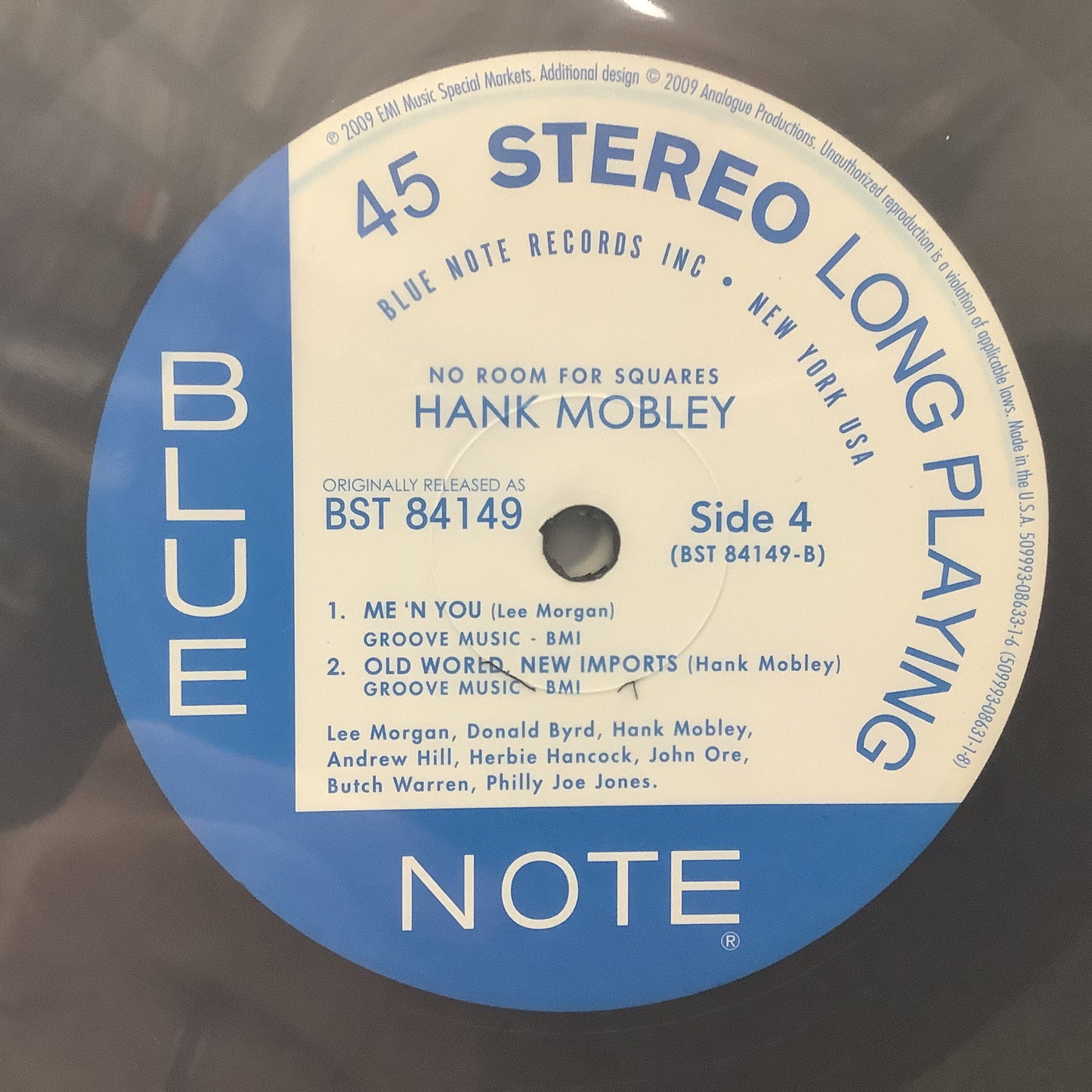 Hank Mobley - No Room for Squares - Analogue Productions 45RPM 2x LP Vinyl Record Hub