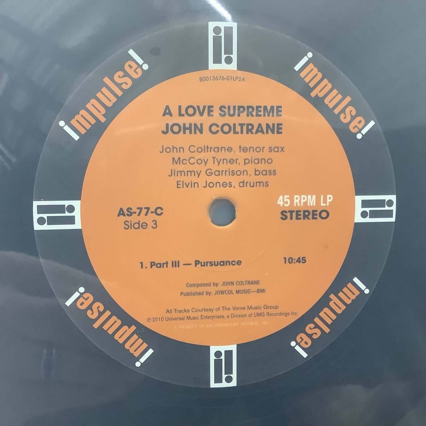 John Coltrane - A Love Supreme - Analogue Productions 45RPM 2x LP Vinyl Record Hub