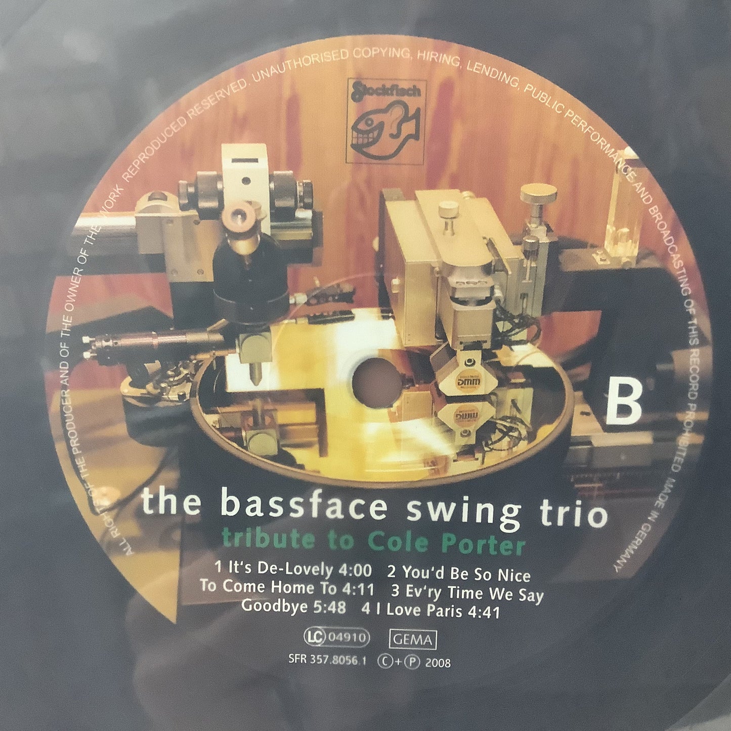 The Bassface Swing Trio - Tribute to Cole Porter - Stockfisch LP Vinyl Record Hub