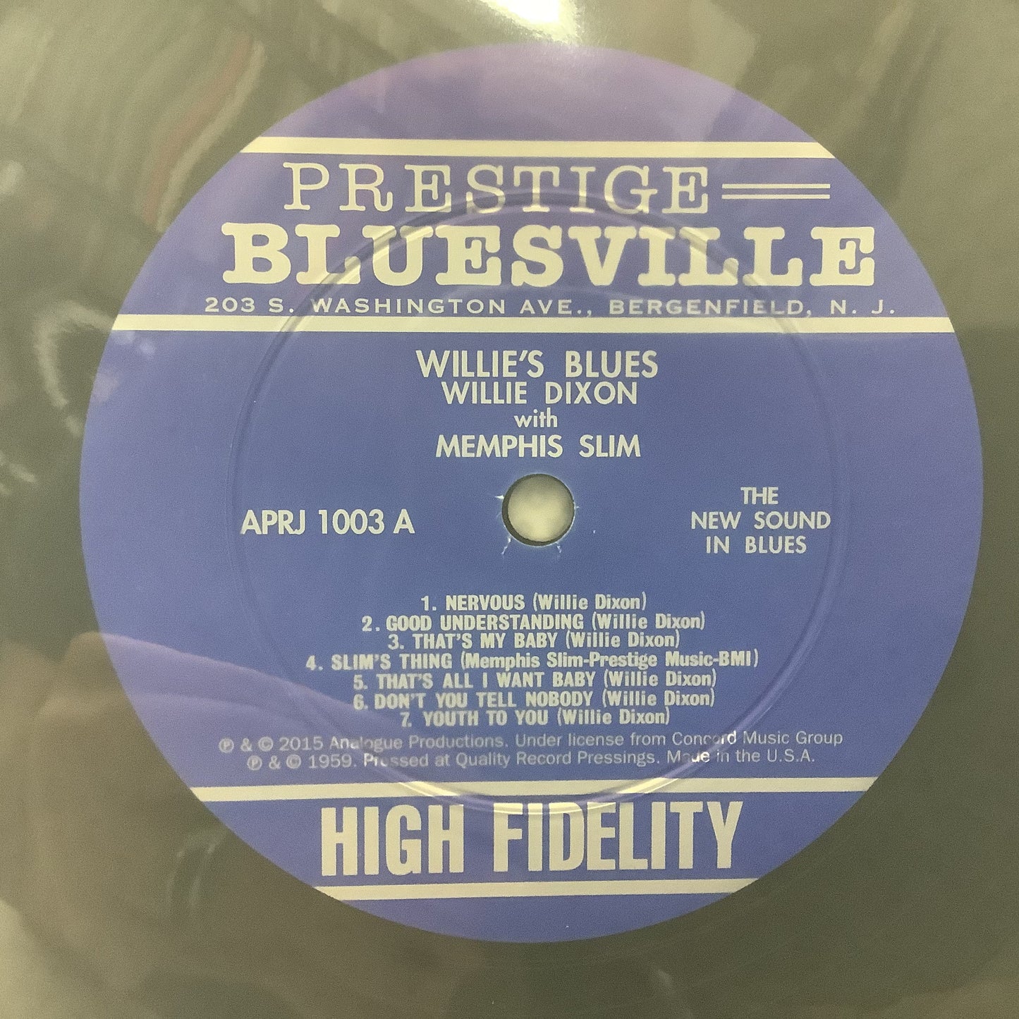 Willie Dixon & Memphis Slim - Willie's Blues - Analogue Productions LP Vinyl Record Hub