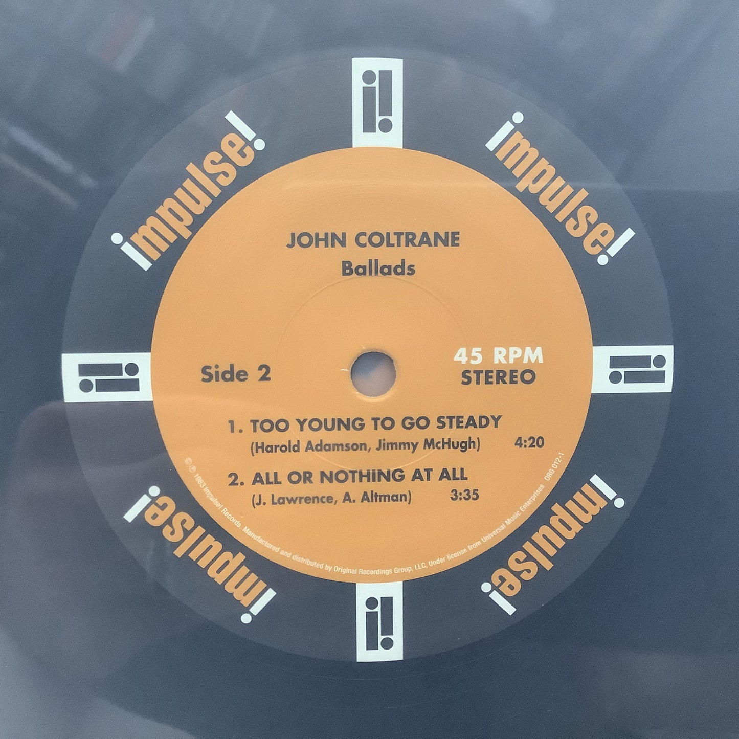 John Coltrane - Ballads - ORG 45RPM 2x LP Vinyl Record Hub