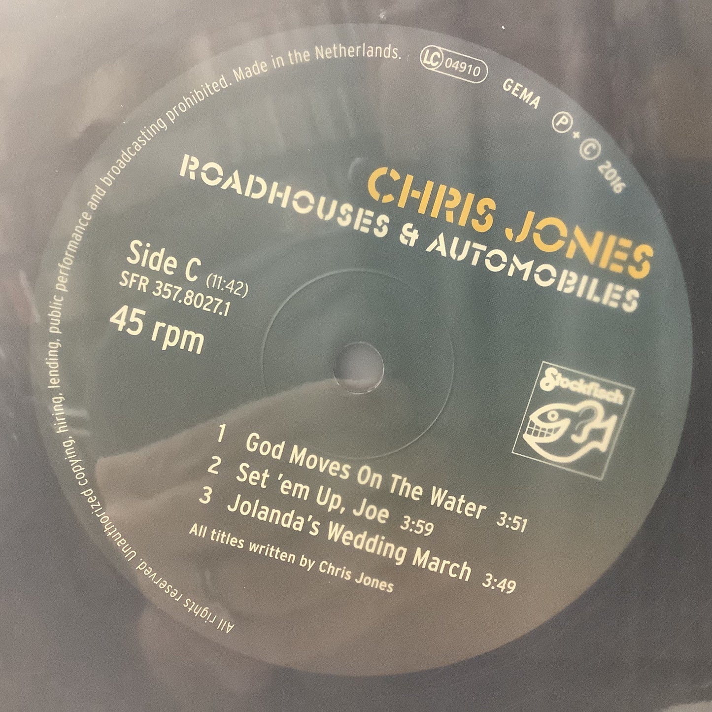 Chris Jones - Roadhouses & Automobiles - Stockfisch 45RPM 2x LP Vinyl Record Hub