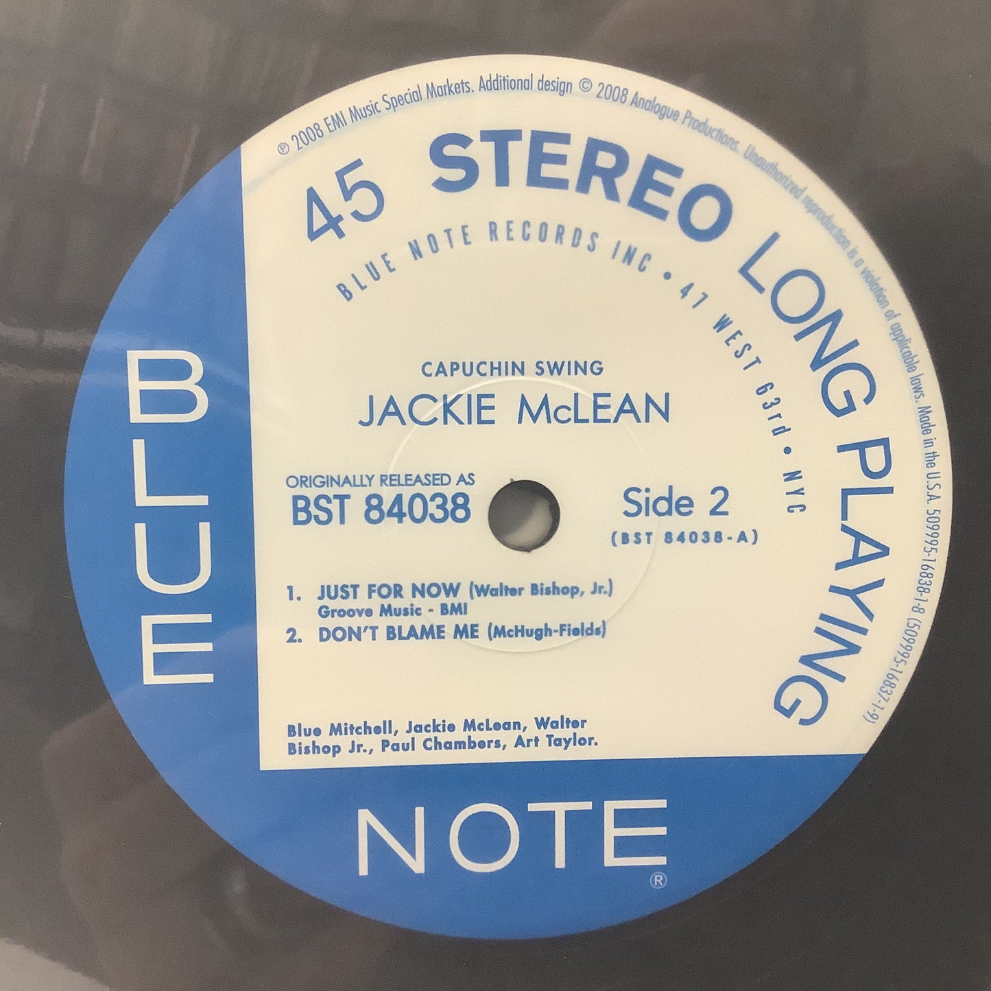 Jackie McLean - Capuchin Swing - Analogue Productios 45RPM 2x LP Vinyl Record Hub