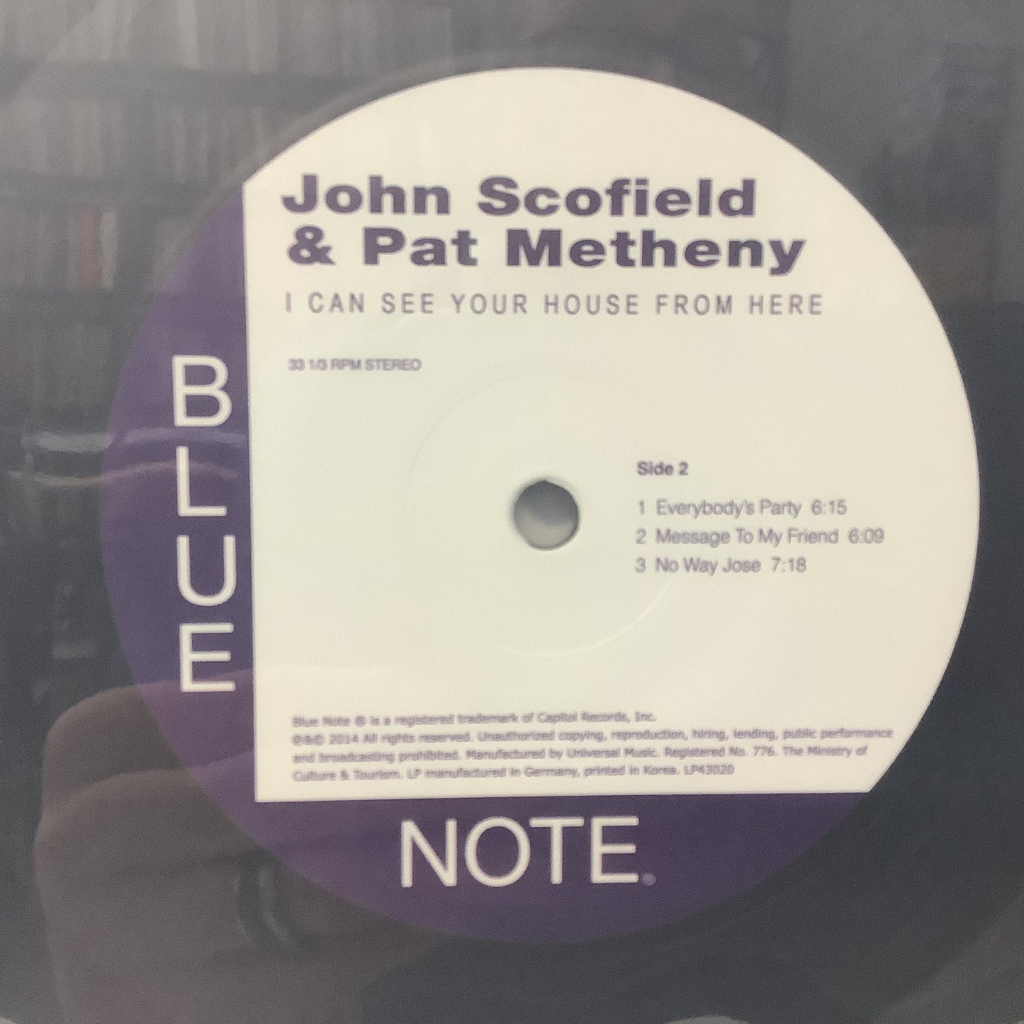 John Scofield & Pat Metheny - I Can See Your House From Here - 2x LP Vinyl Record Hub
