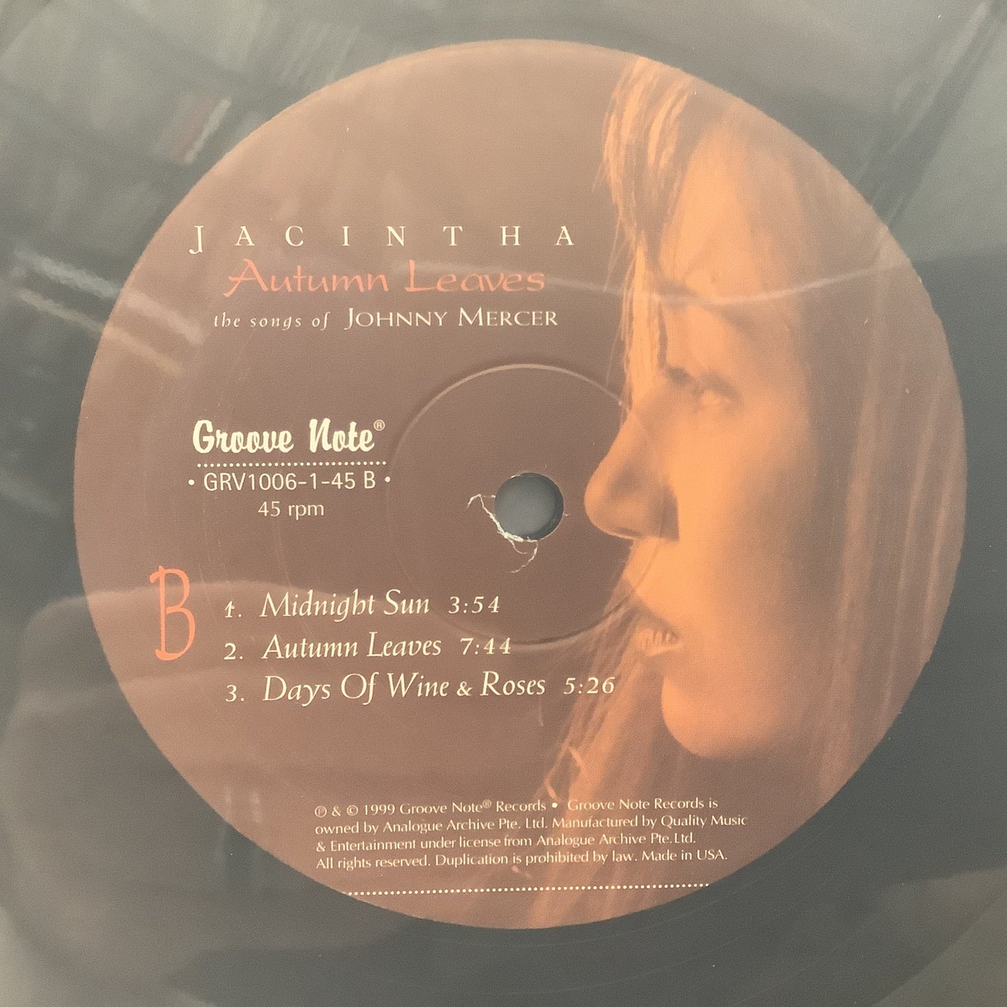 Jacintha - Autumn Leaves - Groove Note 45RPM 2x LP Vinyl Record Hub