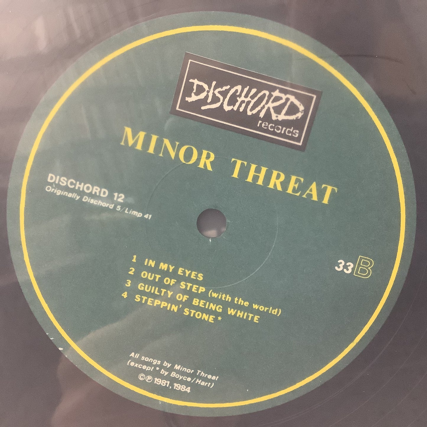 Minor Threat - Minor Threat - Dischord LP Vinyl Record Hub