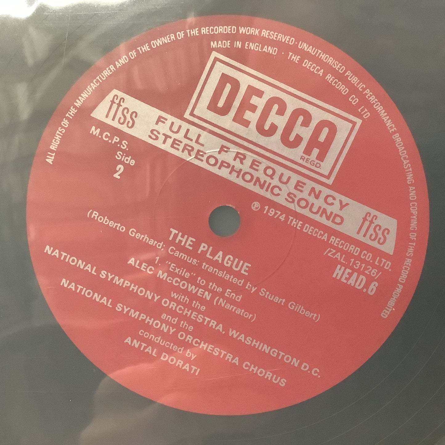 Robert Gerhard / Antal Dorati - The Plague - UK Decca LP Vinyl Record Hub