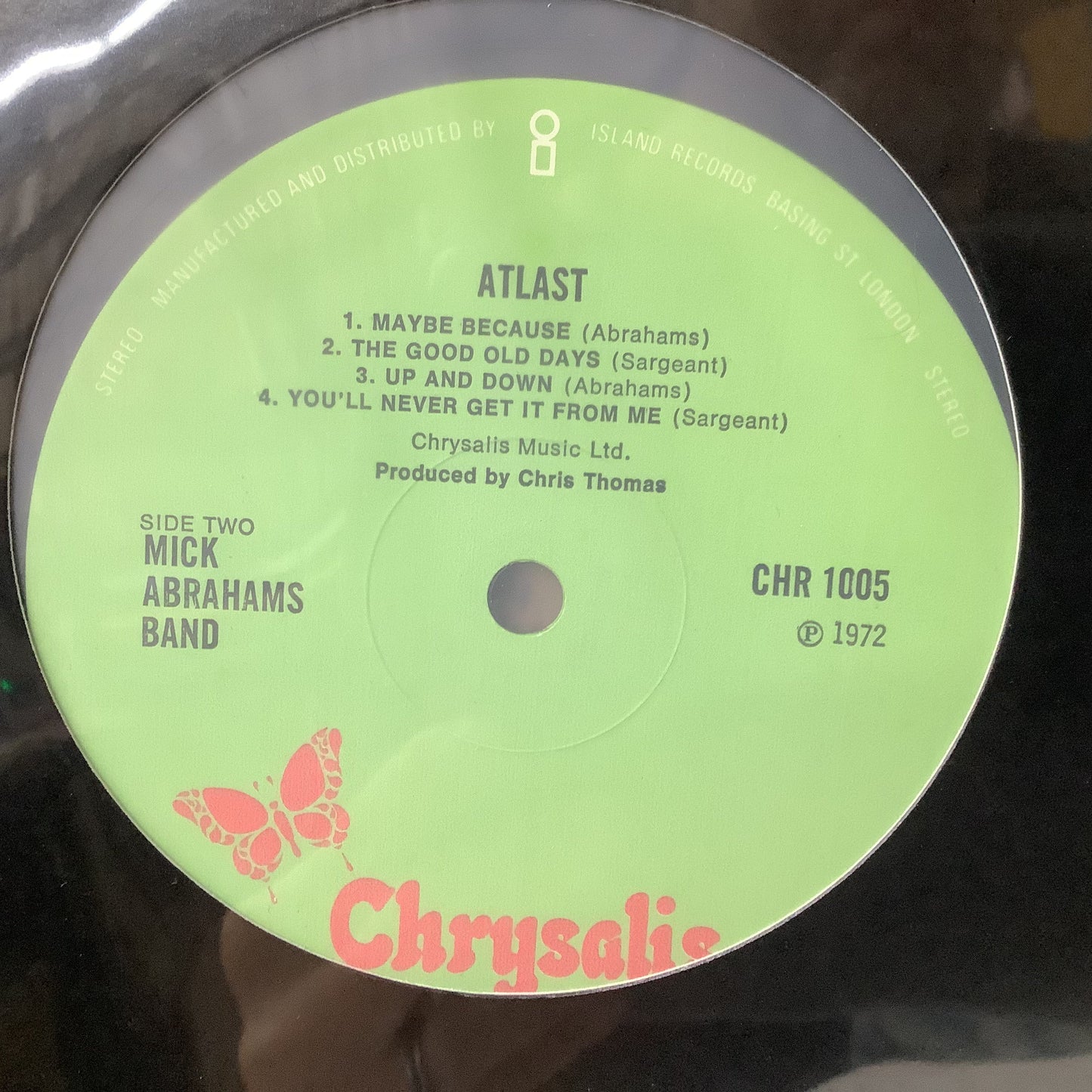 Mick Abrahams - Atlast - UK LP Vinyl Record Hub