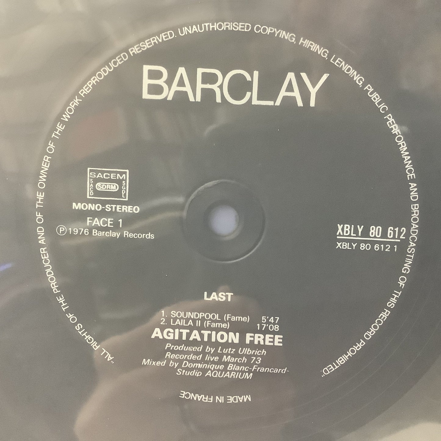 Agitation Free - Last - French LP Vinyl Record Hub