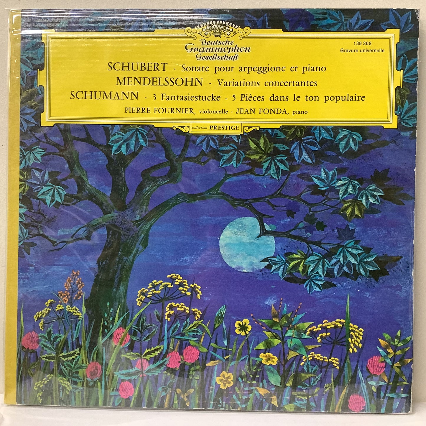 Schubert / Mendelssohn / Schumann / Fournier / Fonda – Sonate Pour Arpeggione Et Piano / Variations Concertantes / 3 Fantasiestucke - 5 Pièces Dans Le Ton Populaire - LP Vinyl Record Hub
