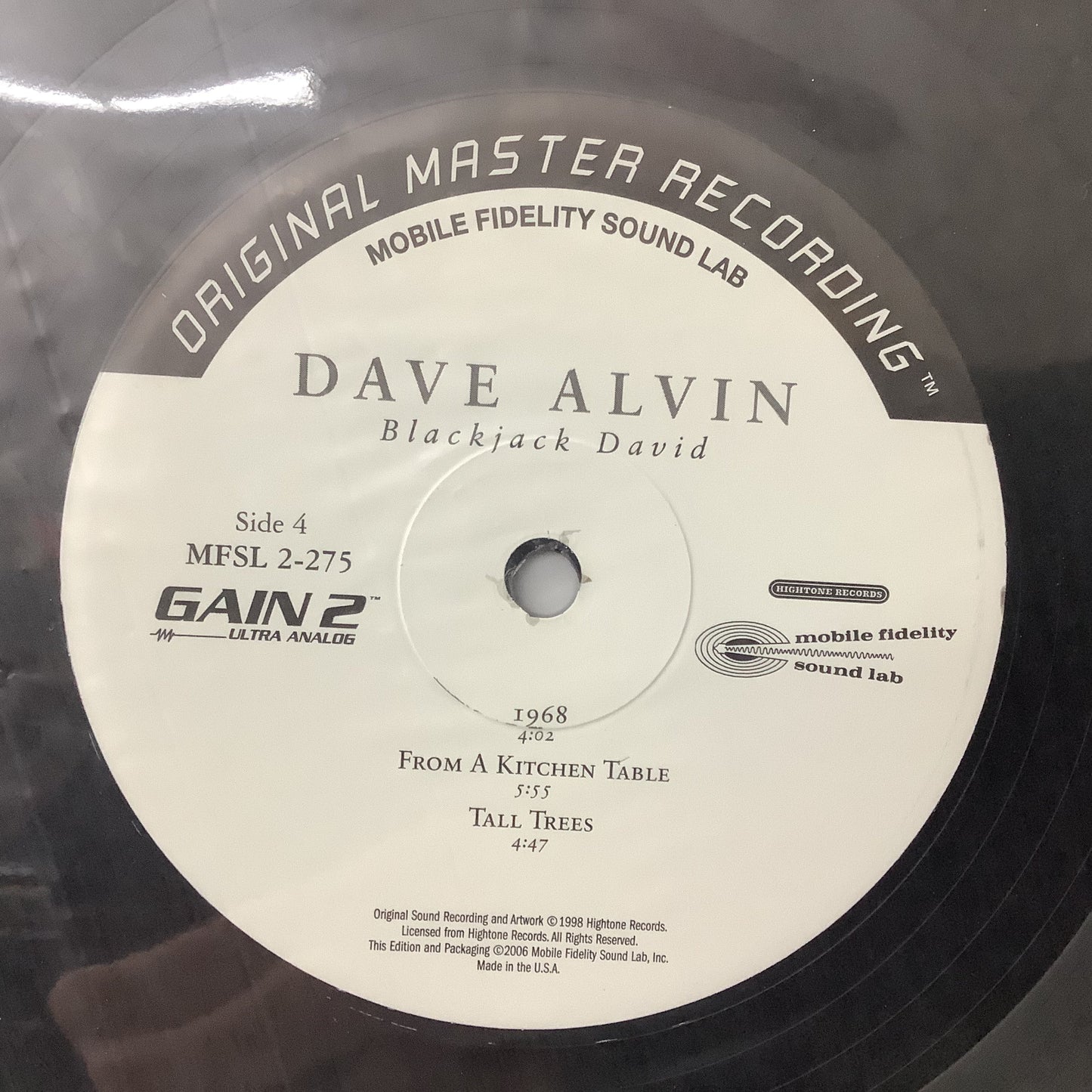 Dave Alvin - Blackjack David - MFSL 45RPM 2x LP Vinyl Record Hub