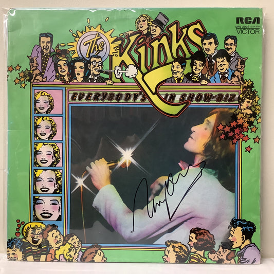 The Kinks - Everybody's in Show-Biz - Autographed 2x LP Vinyl Record Hub