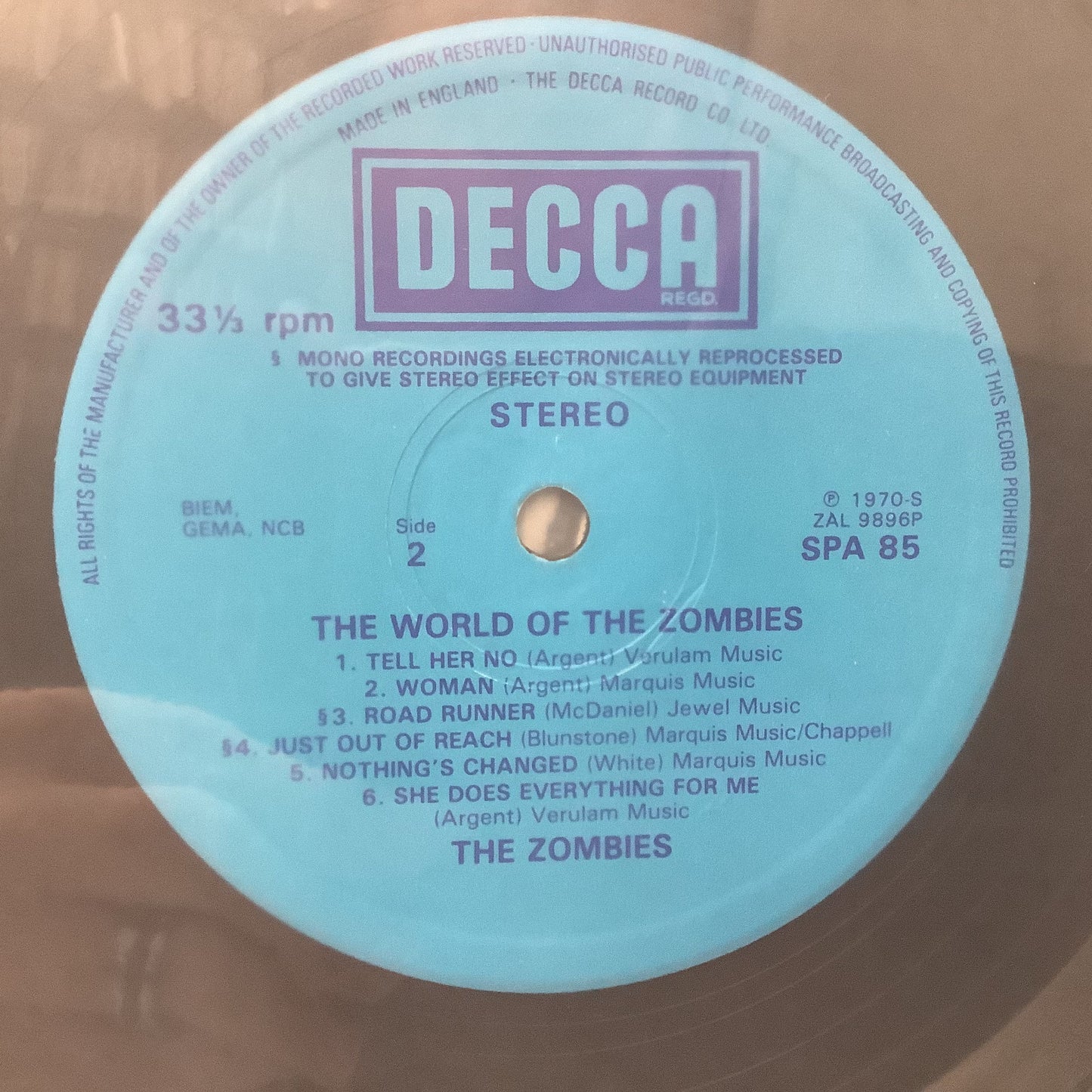The Zombies - The World of the Zombies - Autographed LP Vinyl Record Hub