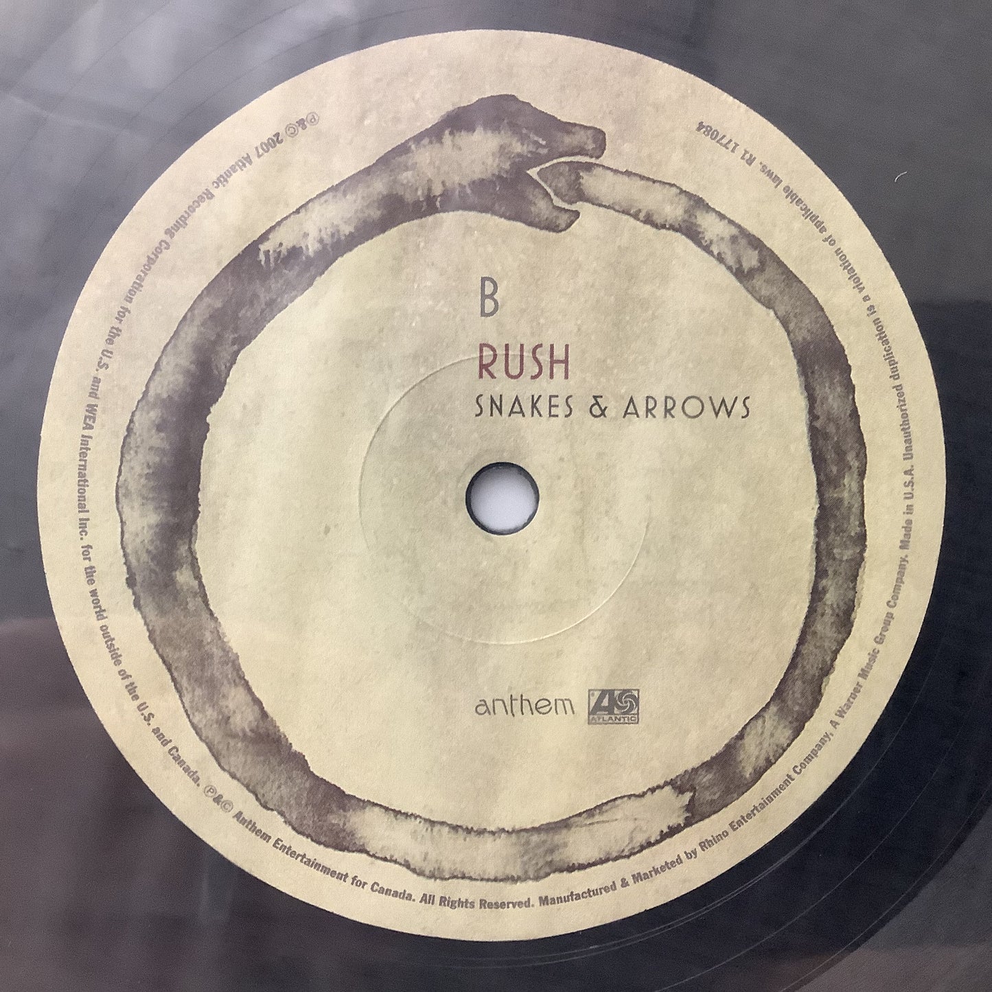 Rush - Snakes & Arrows - 200g 2x LP Vinyl Record Hub