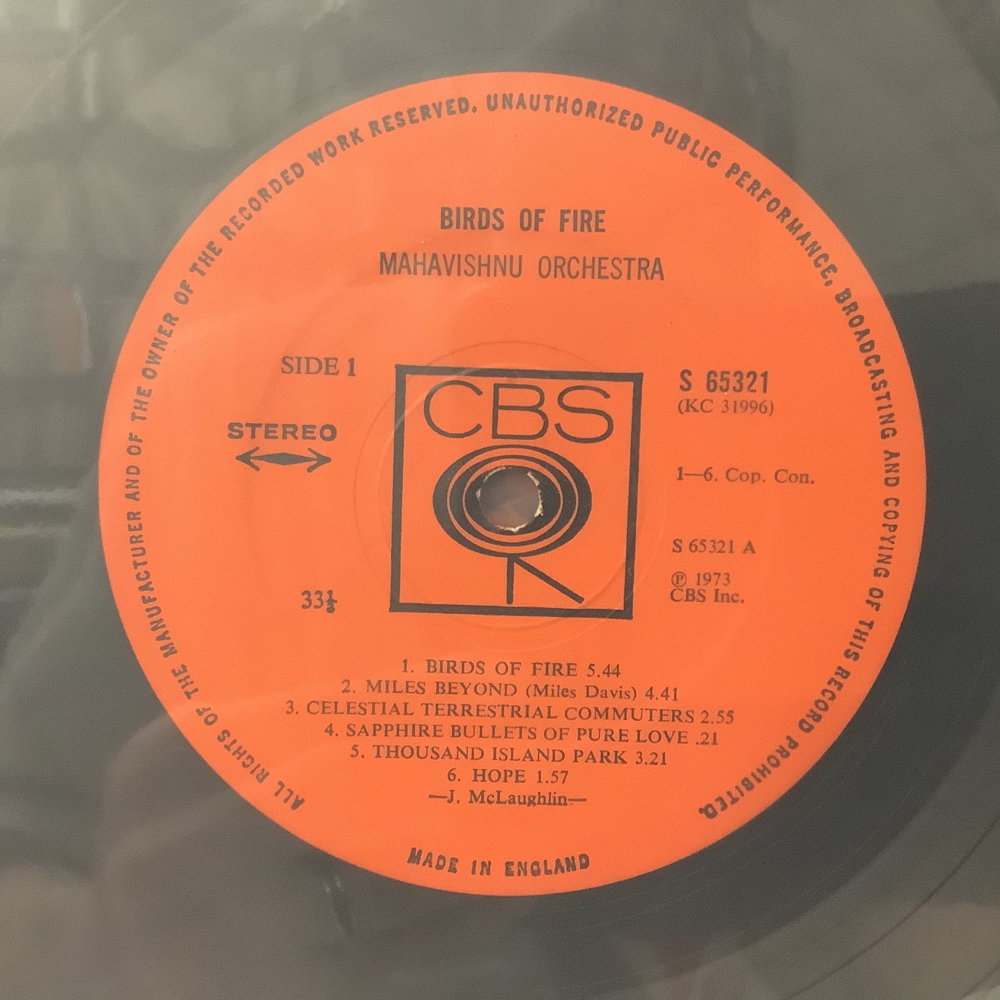 Mahavishnu Orchestra - Birds of Fire - Autographed LP Vinyl Record Hub