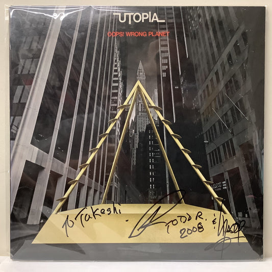 Utopia (Todd Rundgren) - Oops! Wrong Planet - Autographed LP Vinyl Record Hub
