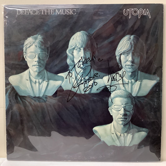 Todd Rundgren/Utopia - Deface the Music - Autographed LP Vinyl Record Hub