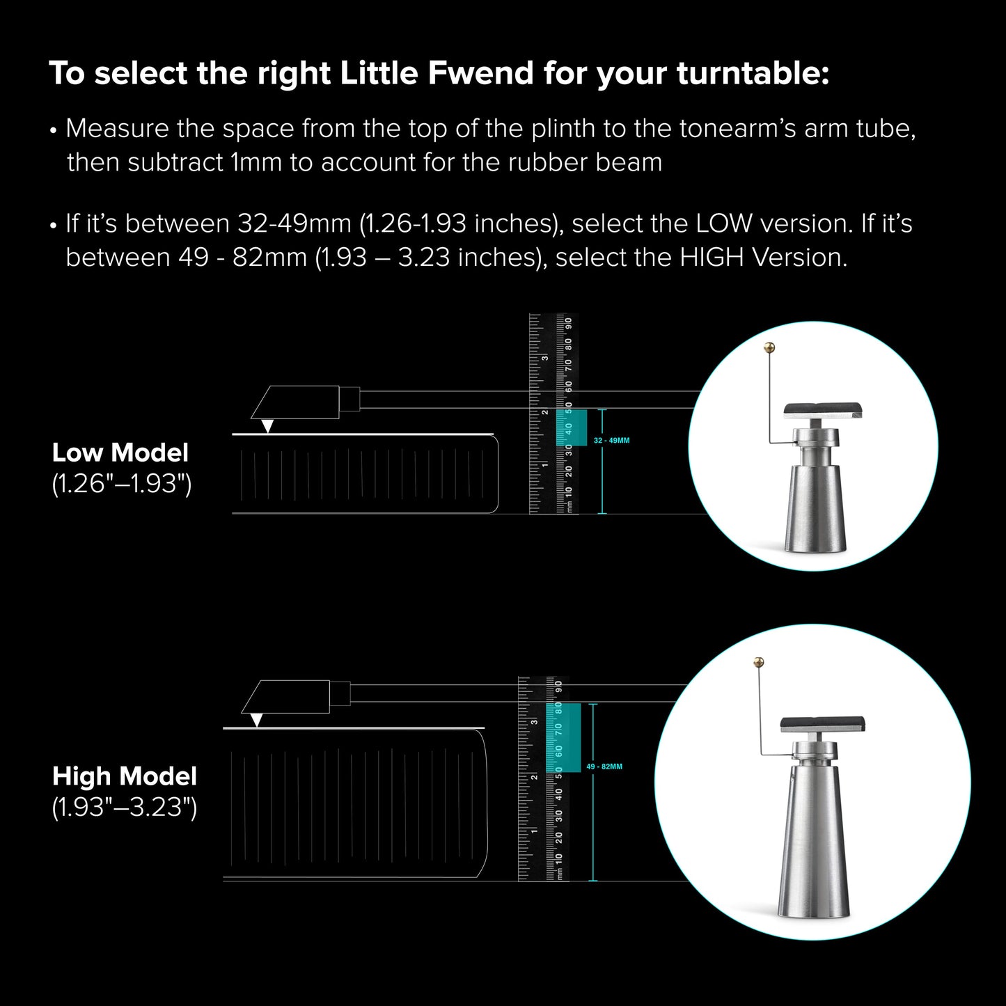 Little Fwend - Tonearm Lifter Vinyl Record Hub