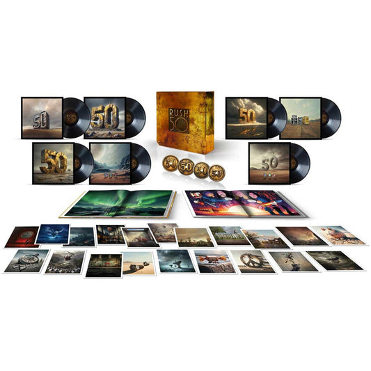 Rush - Rush 50 (Super Deluxe) - 7x LP, 4x CD & 2 Book Box Set Vinyl Record Hub