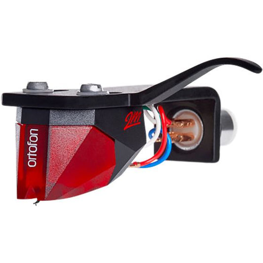 Ortofon - 2M Red MM Cartridge Mounted on SH-4 Black Headshell Vinyl Record Hub