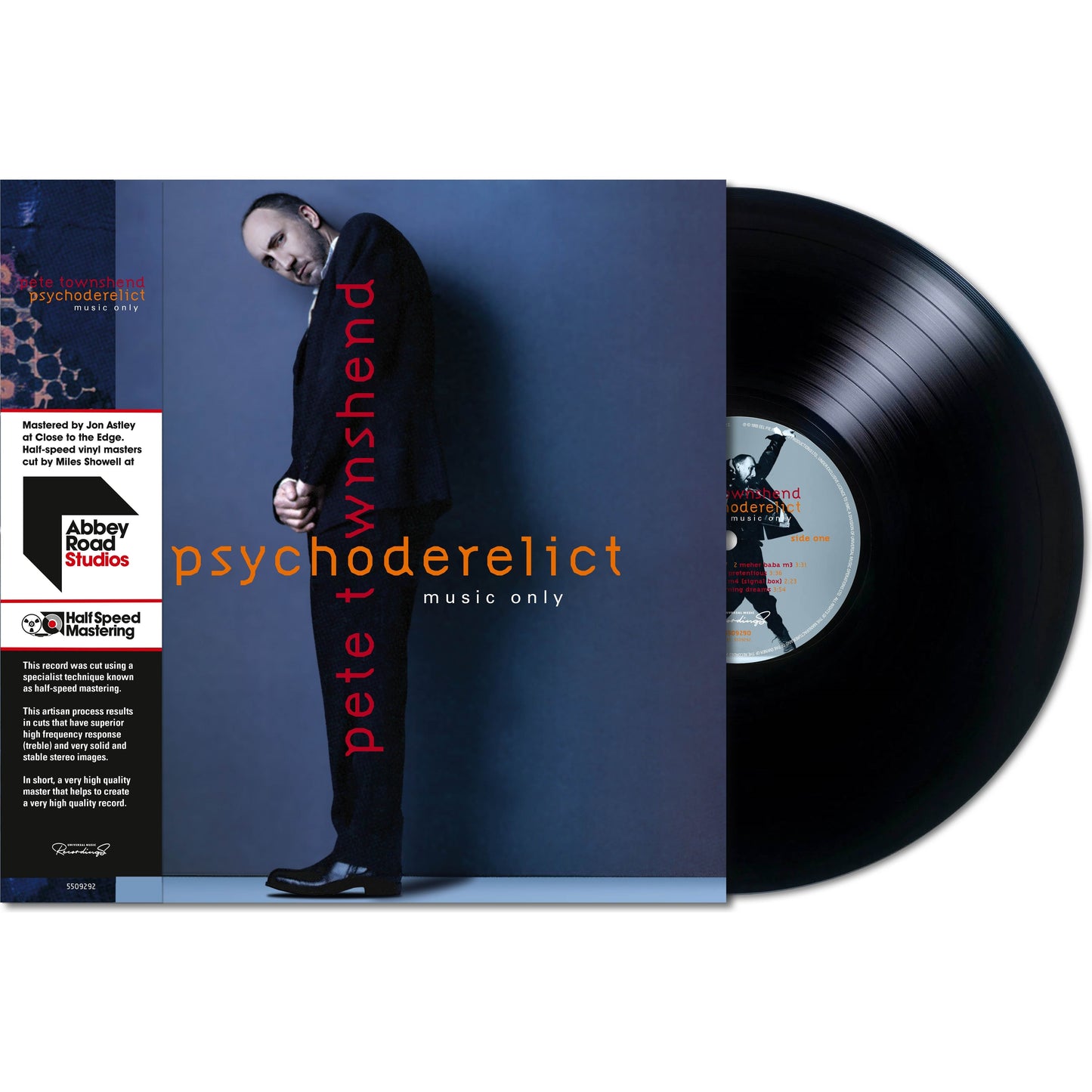 Pete Townshend - Psychoderelict (Music Only) - LP Vinyl Record Hub