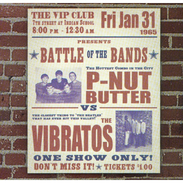 P-Nut Butter / The Vibratos - The VIP Club Presents Battle Of The Bands P-Nut Butter Vs. The Vibratos - CD Vinyl Record Hub