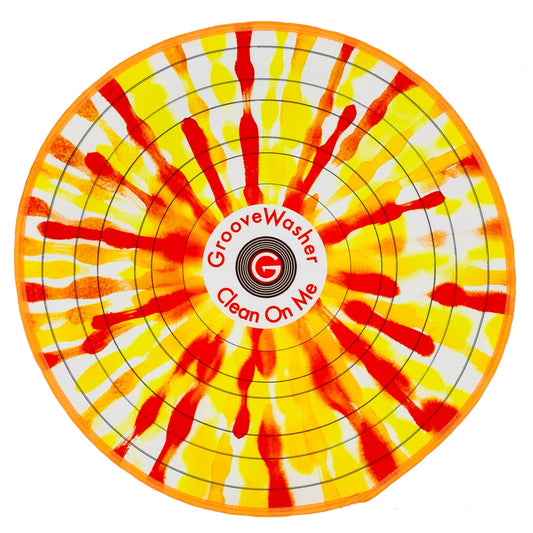 GrooveWasher - 'Splash' Record Cleaning Mat Vinyl LP Hub