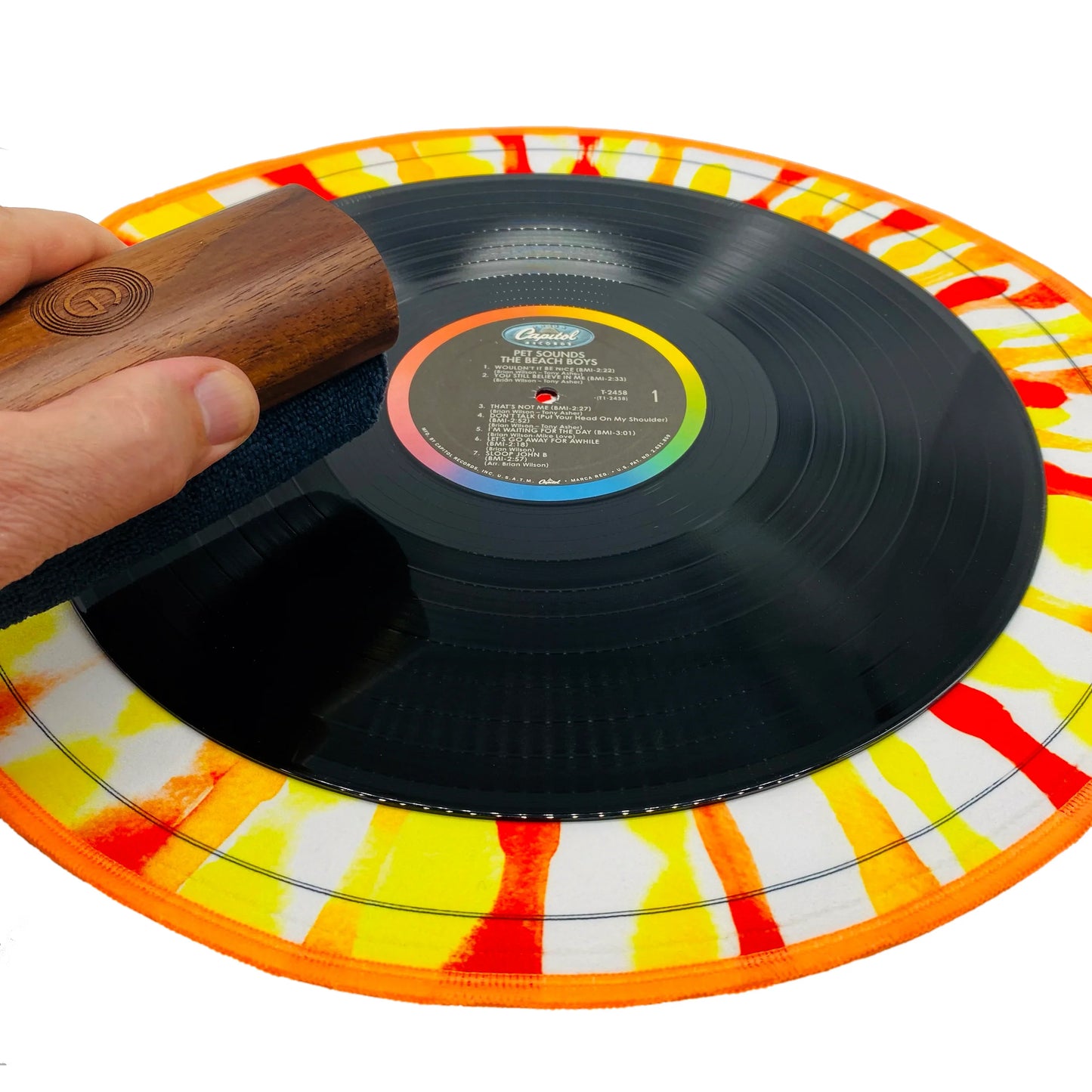 GrooveWasher - 'Splash' Record Cleaning Mat Vinyl LP Hub