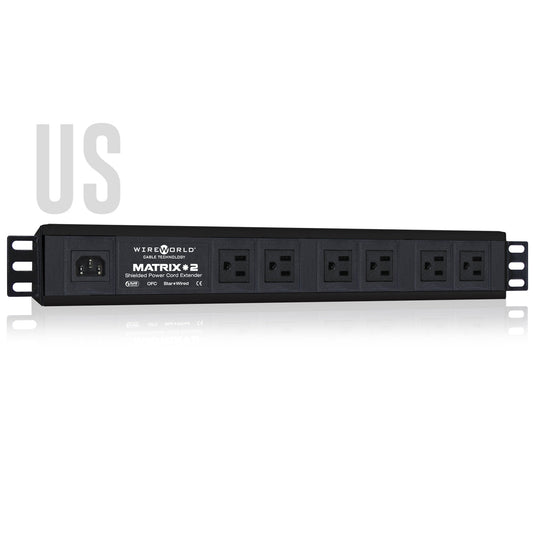 Wireworld - Matrix 2-US Shielded Power Cord Extender Vinyl Record Hub