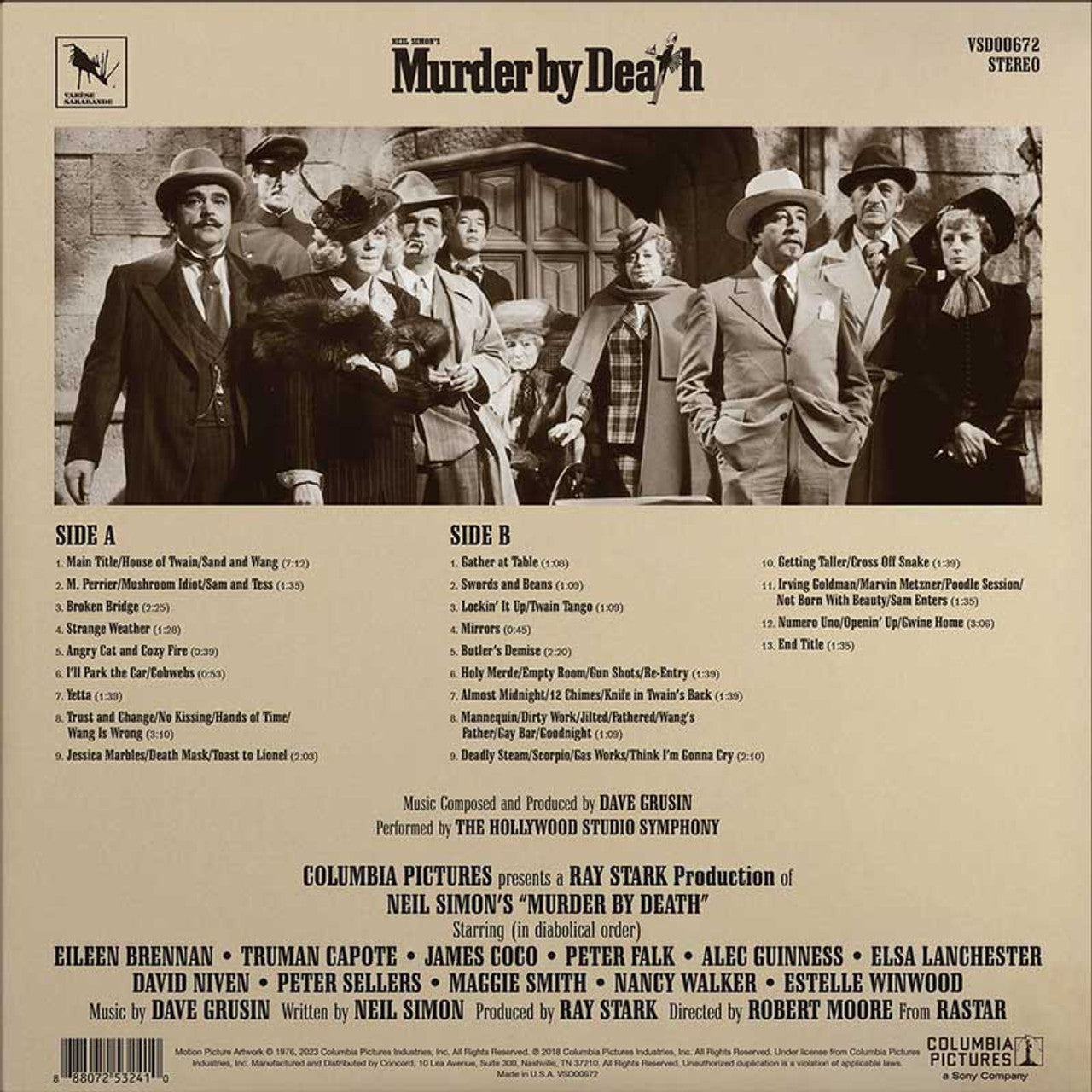 Murder by Death - Original Motion Picture Soundtrack - LP Vinyl Record Hub