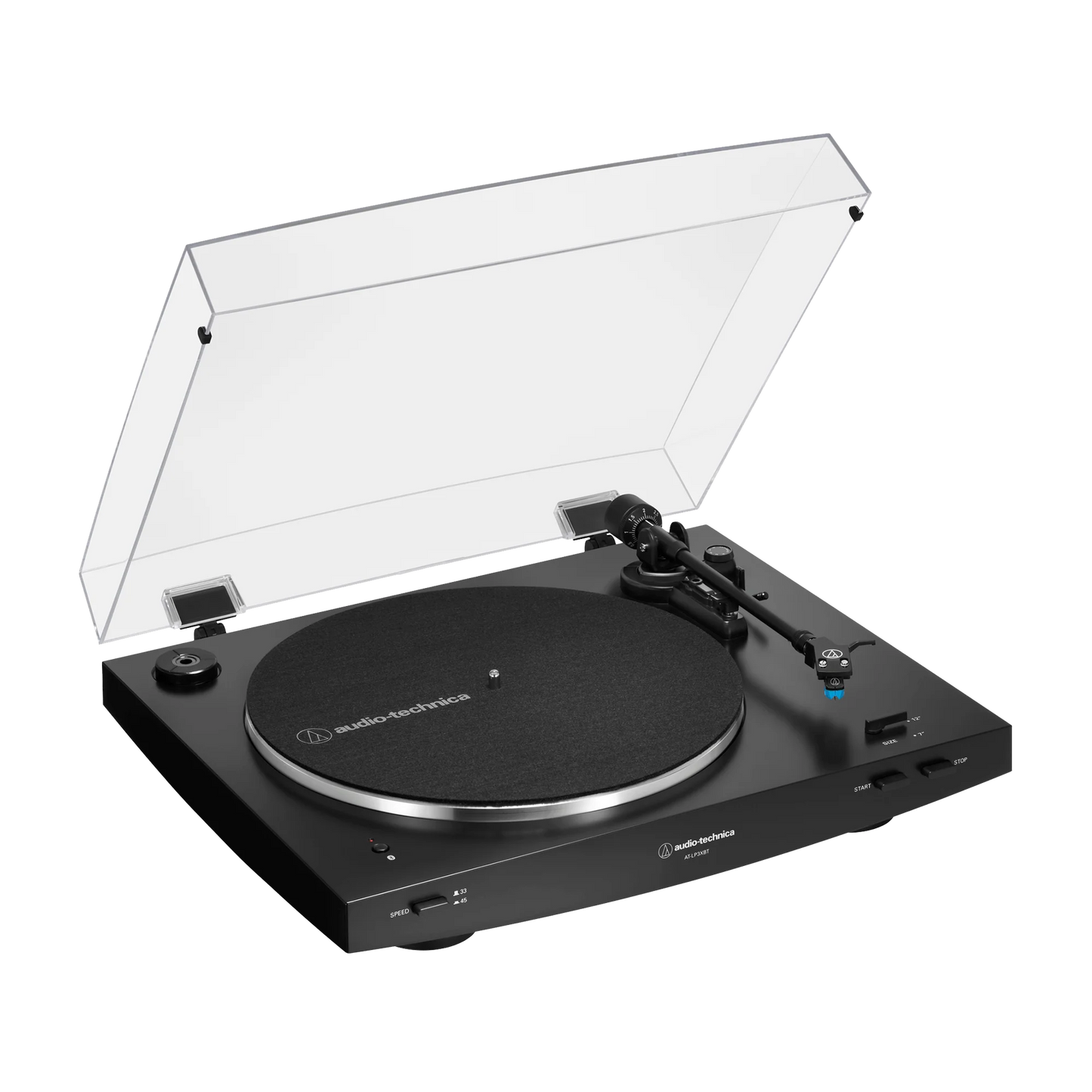 Audio Technica - AT-LP3XBT Fully Automatic Belt-Drive Turntable - Black Vinyl Record Hub